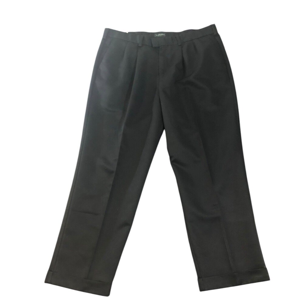Dockers Premium Pants Mens Black 38x30 100% Polyester